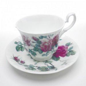 ROY KIRKHAM BONE CHINA | ENGLISH ROSE CUP & SAUCER